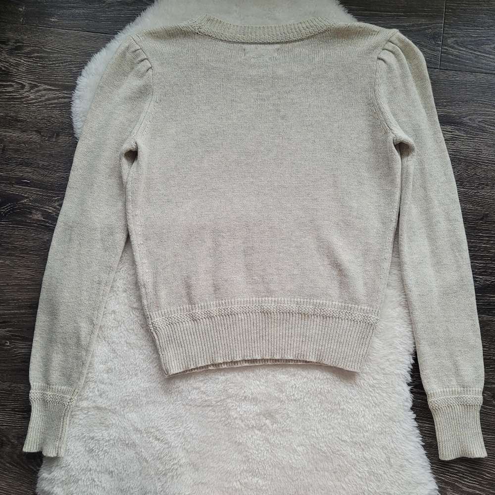 Isabel Marant Etoile Klee Cotton/Wool Blend Sweater In Light Heather Grey Sz 38 - Picture 4 of 8